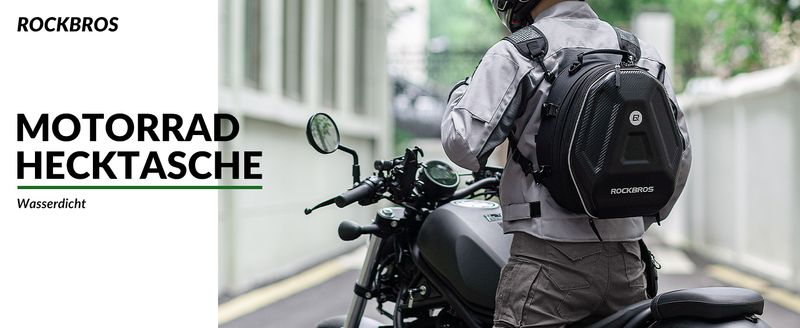ROCKBROS Heck Motorrad Sitztasche Wasserdicht Mit Regenschutz Rucksack_voghion.com