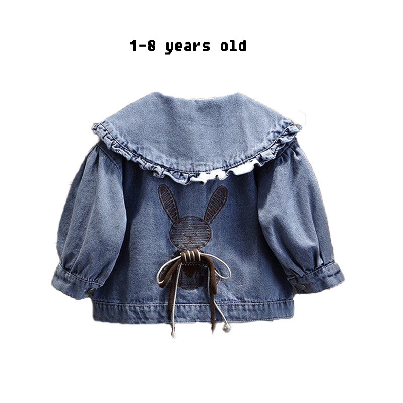 Mutter & Kinder Mädchen denim jacke frühling und herbst neue stil modische kinder frühling kleidung baby mädchen kinder kleidung kinder kleidung_voghion.com