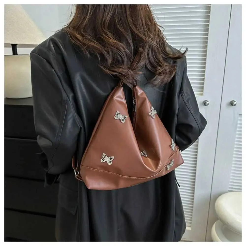 Sacs à bandoulière en cuir argenté de grande capacité pour femmes, style Y2K, mode coréenne, sac à bandoulière, sacs à main pour dames, C241104_voghion.com
