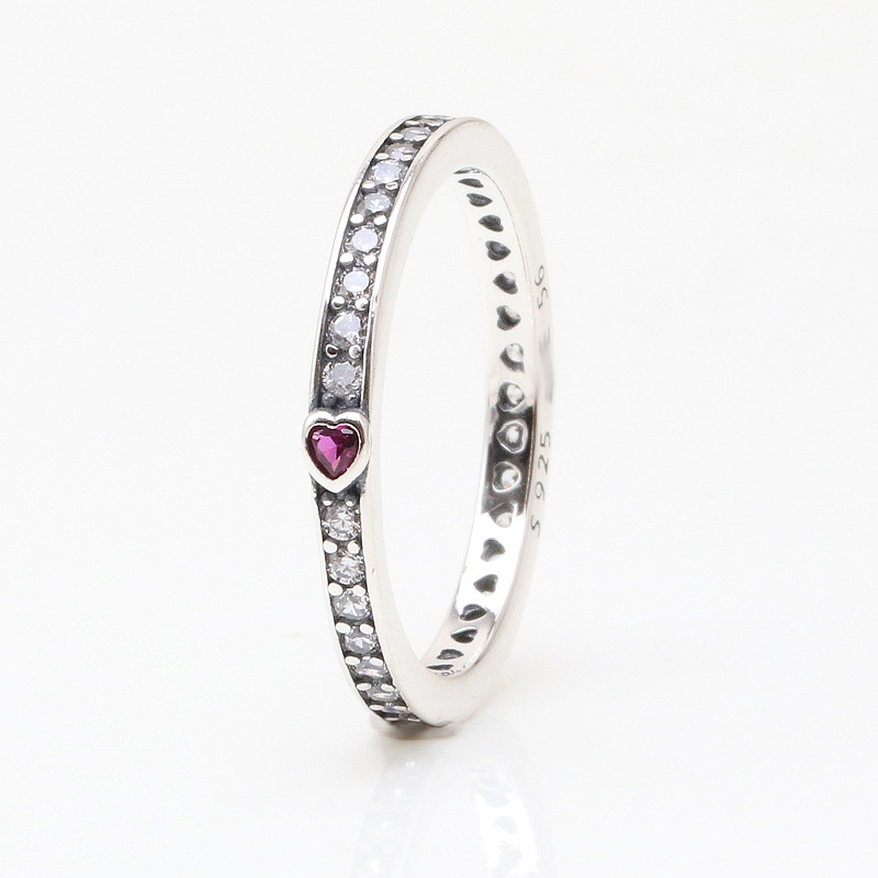 Women's Jewelry Plated My Heart Ring Fashion Luxury Diamond Heart Shaped Rose Ring Valentine's Day Gift For Girlfriends