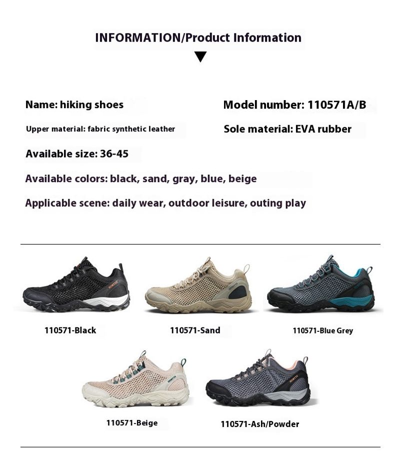 Scarpe da trekking da arrampicata ammortizzanti da campo per esterni da donna, resistenti all'usura, in rete traspirante_voghion.com