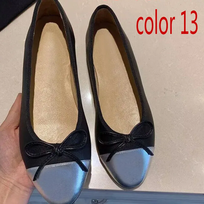 Kleid Damen Designer Ballettschuhe Damen Schuhe Frühling Herbst Neue Bogen Mode Flache Bootsschuh Dame Leder Lazy Dance_voghion.com