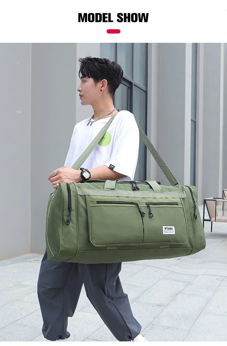 70L Gym Bags Lage Foldable Sport Travel Duffel For Women Men Handbag Multifunction Large 70CM Weekender Bag_voghion.com