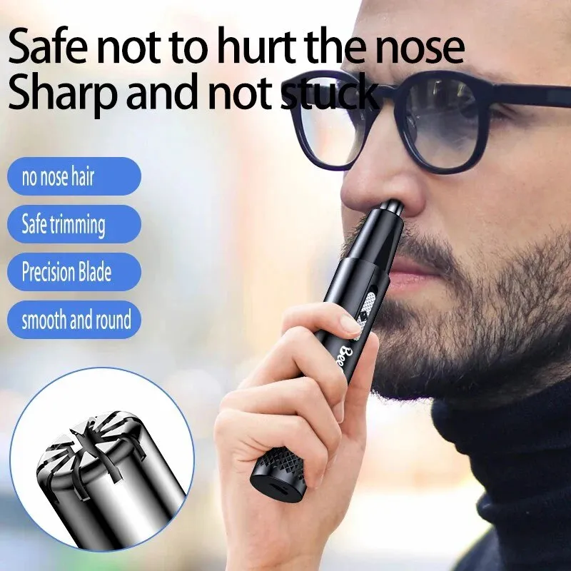 USB Nose Shaver - Metal Blades｜Rechargeable｜Unisex_voghion.com