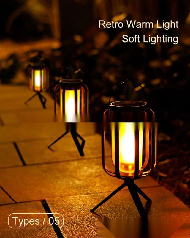 2025 Noua flacără solară Camping în aer liber suspendat în curte Decorație Trepied Lumină atmosferă_voghion.com