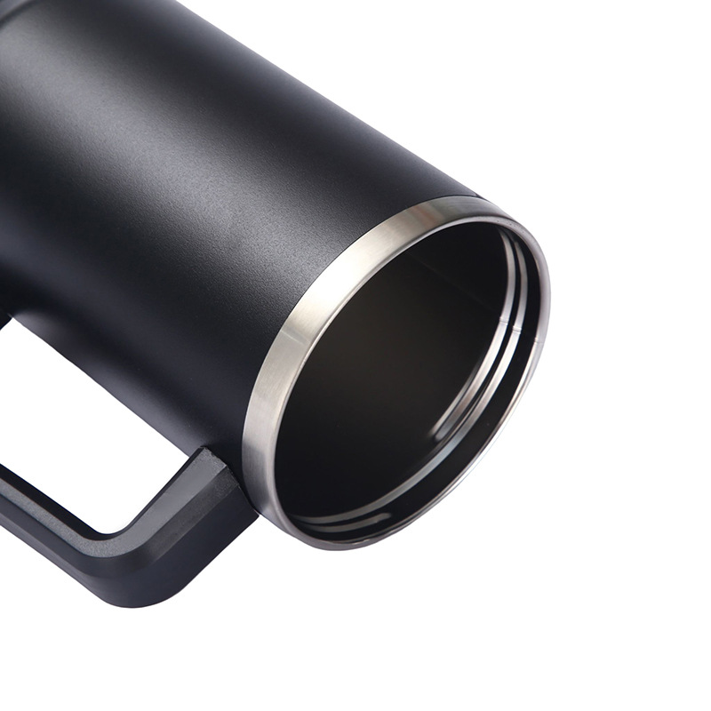 40 oz. Mit Logo Edelstahl Thermos Griff Wasserglas mit Deckel und Strohhalm Bierglas Auto Reise Wasserkocher Outdoor Wasserflasche_voghion.com