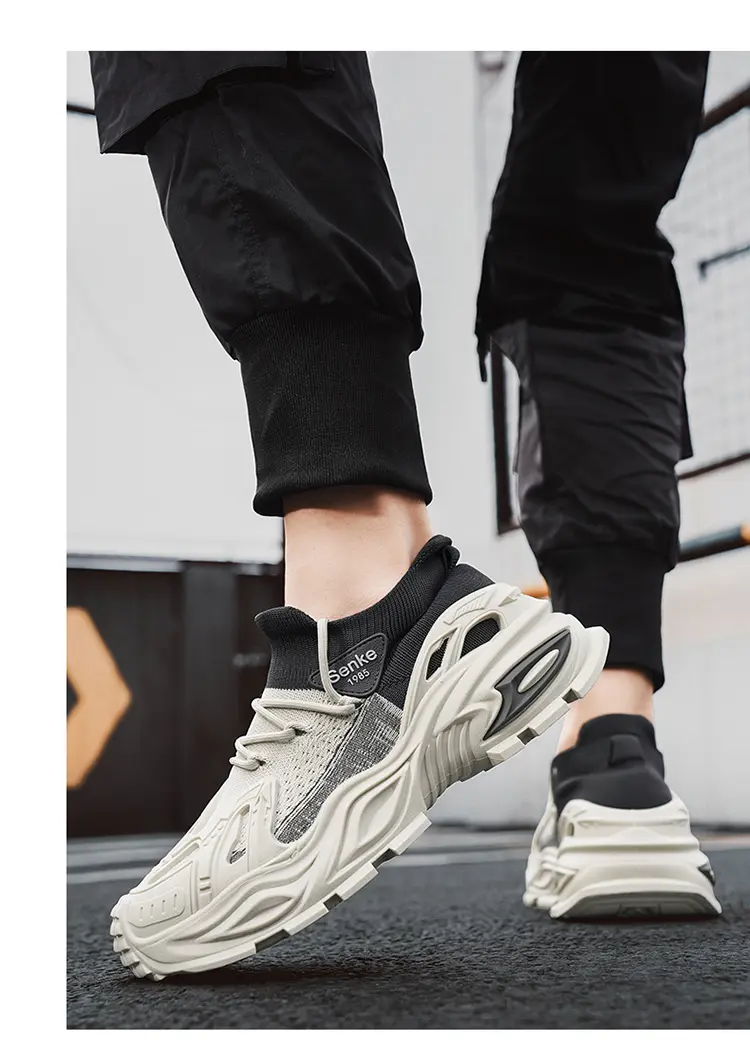 Herren Freizeitschuhe Mit Dicker Sohle Und Atmungsaktivem Mesh_voghion.com