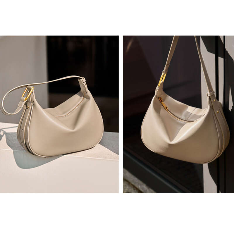 Borsa a tracolla in pelle da donna con sensazione di alta qualità, primavera ed estate 2025_voghion.com