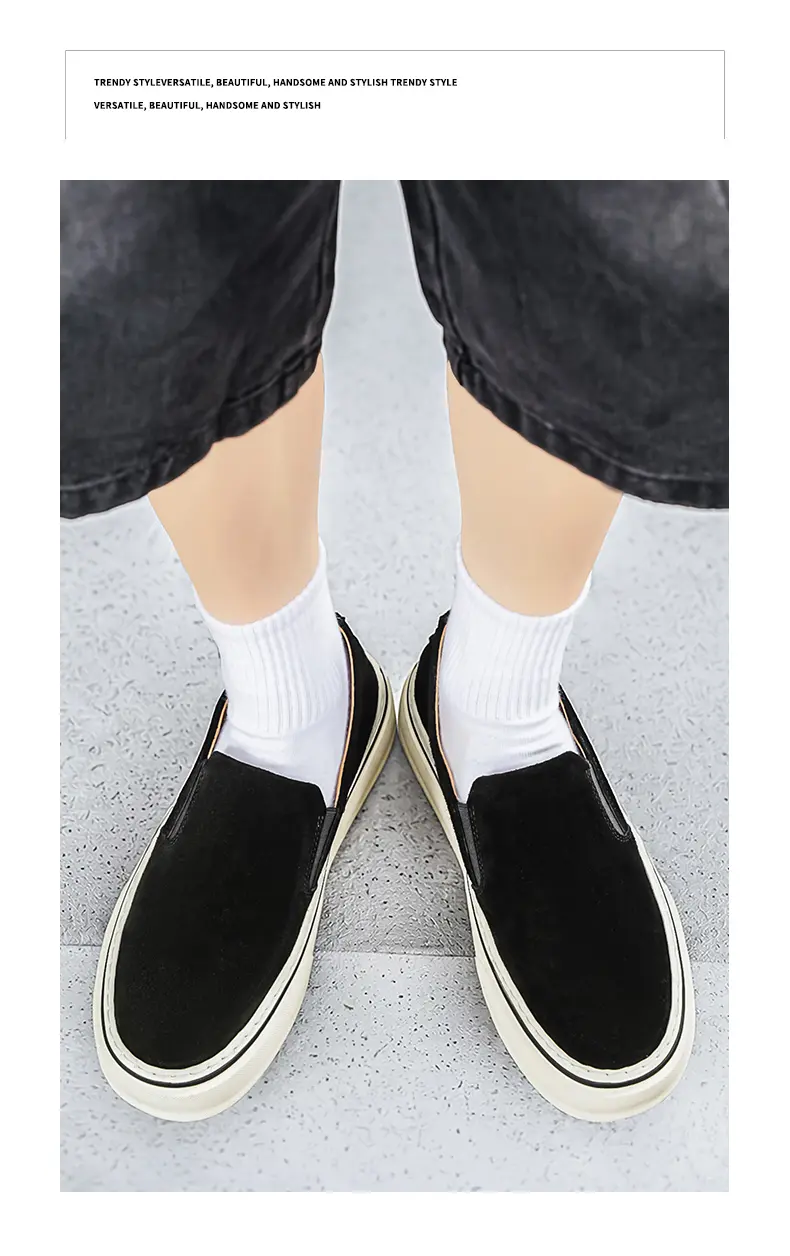 Men's Casual Shoes Versatile Breathable Canvas Slip-on Trainers_voghion.com