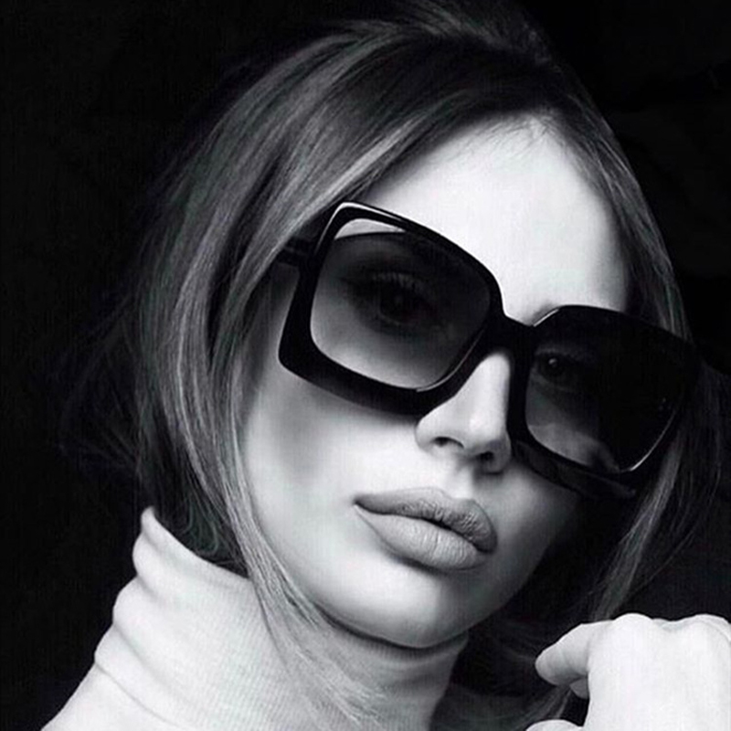 Oversized Square Sunglasses Woman Fashion Brand Designer Sun Glasses Female Big Frame Retro Mirror Vintage Oculos De Sol_voghion.com