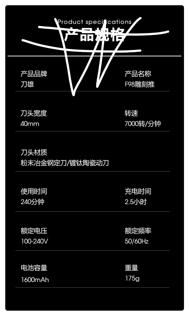 Cross border professional electric hair clippers, USB charging electric clippers, men's adult hair clippers_voghion.com