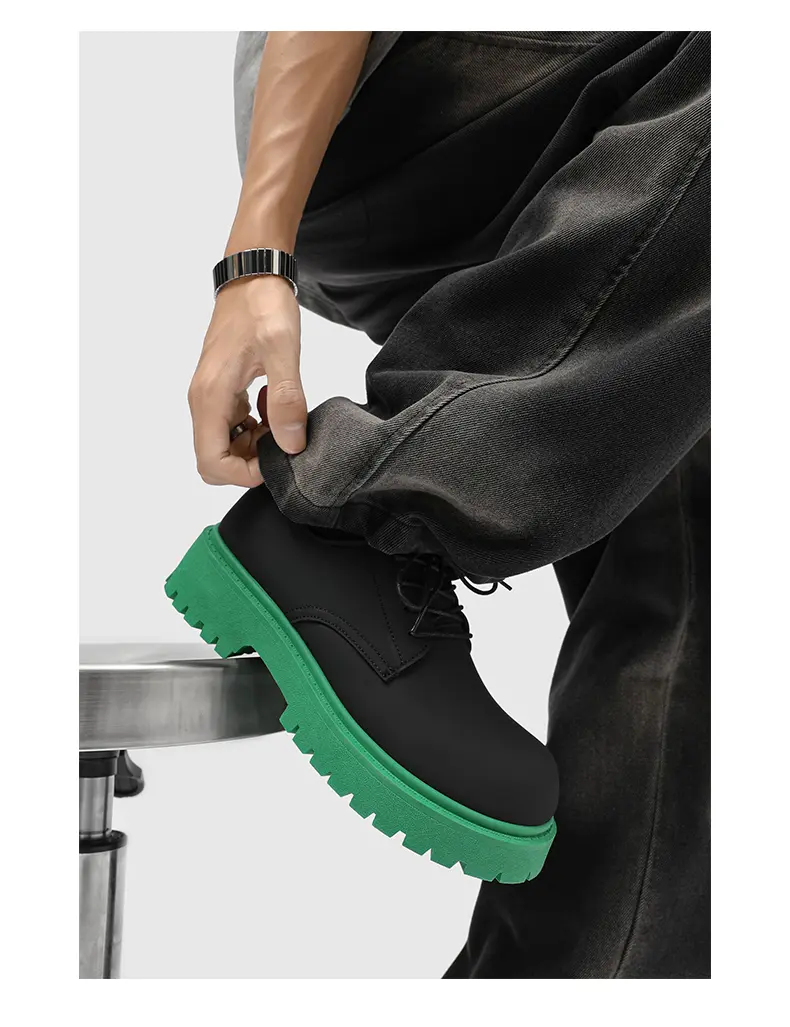 CMY Niche Thick-soled Heightening Tooling Martin Boots Men's Shoes_voghion.com
