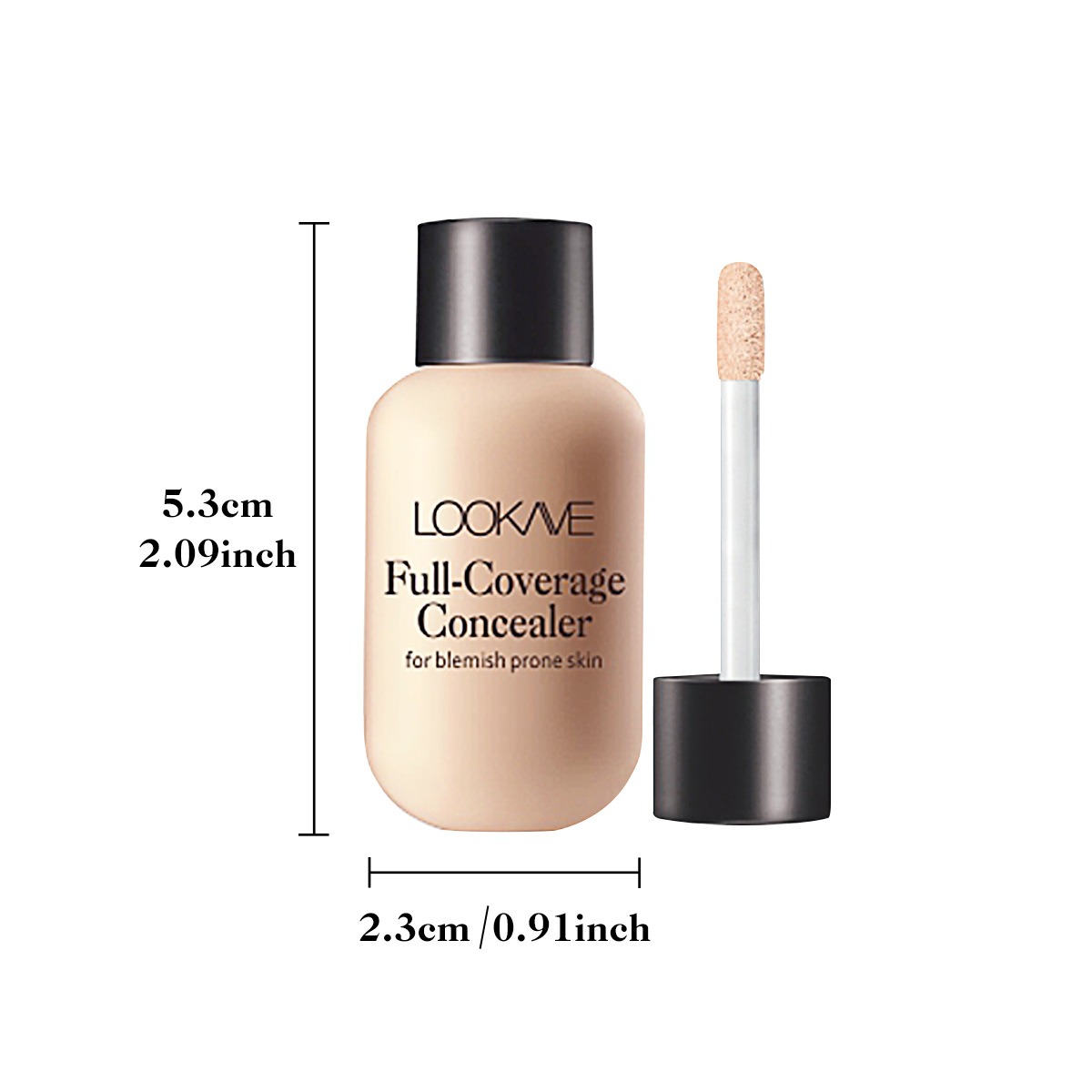 Matte Liquid Concealer Foundation Cream Makeup Waterproof Lasting Full Coverage Acne Spot Scars Dark Circles Face Base_voghion.com