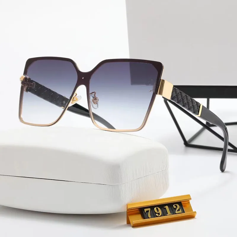 designer bril vierkant oversized gradiënt kleur lenzen gepolariseerde bril PC frames mannen en vrouwen casual vakantie_voghion.com