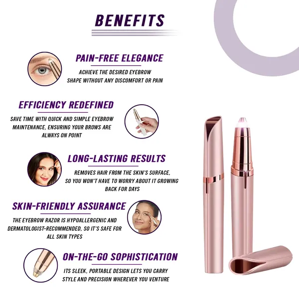 Rechargeable Eyebrow Hair Remover_voghion.com