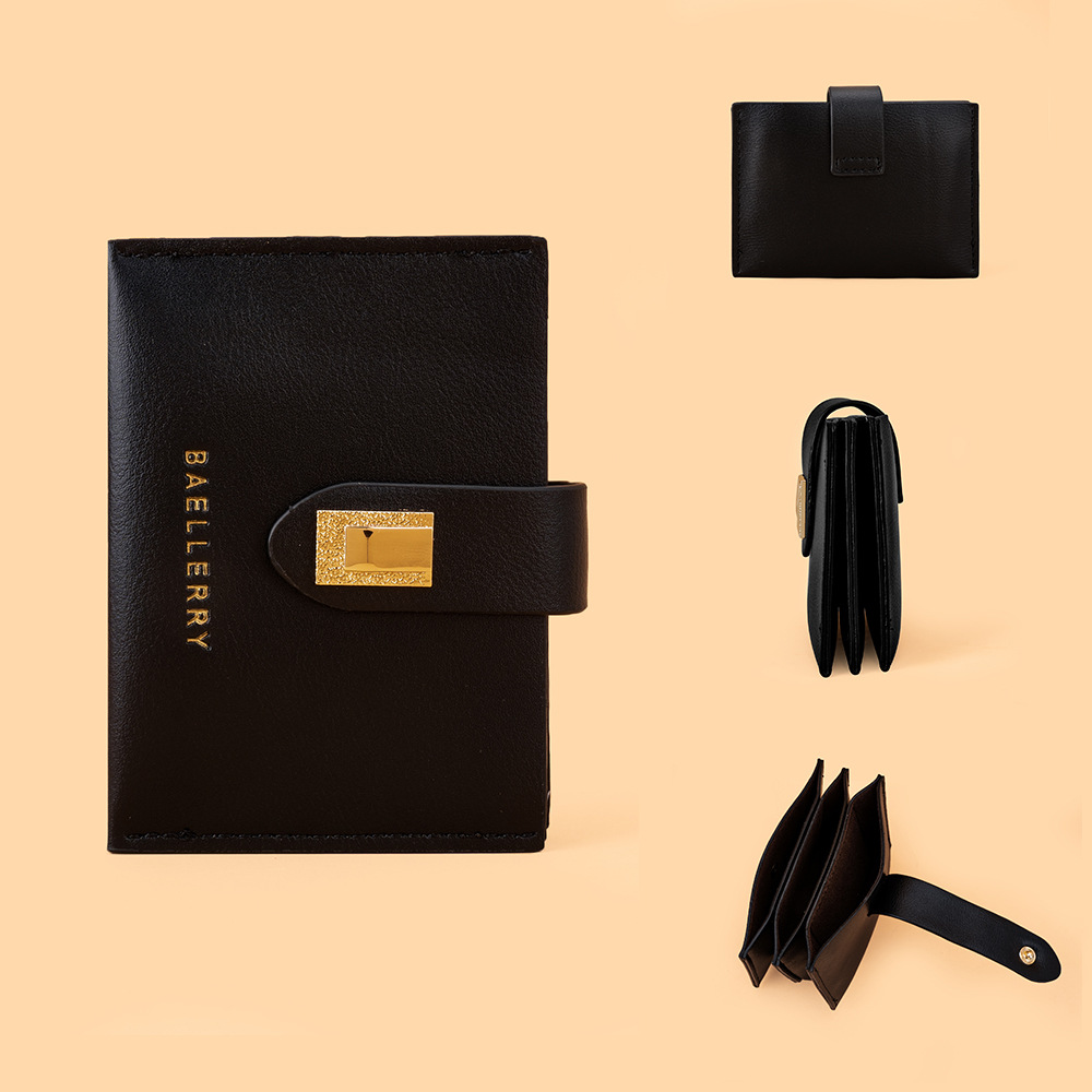 Baellerry new ladies card holder Korean style fashion buckle coin purse versatile light and compact wallet wholesale_voghion.com