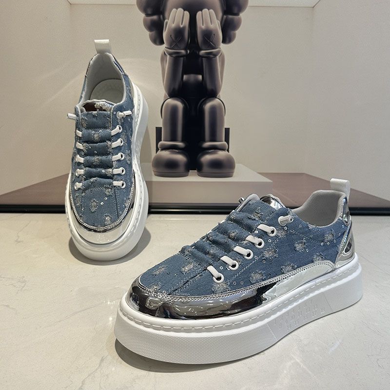 Sommer Neue Songgao Fashion Lazy mit Stoffoberflächenperforation Vielseitige Casual für Herren 2024 Trendy Board Schuhe_voghion.com
