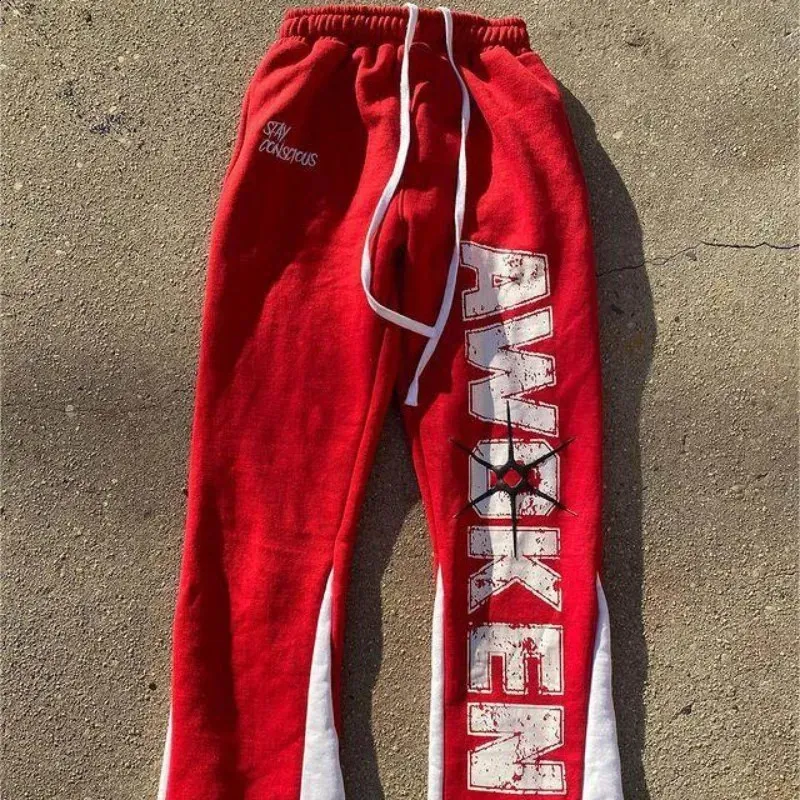 Pantalones cargo Y2K para hombre, estilo Haruku, informales, holgados, estilo rock, rectos, de pierna ancha, estilo hip hop, ropa de calle_voghion.com