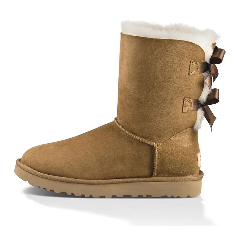 Snow Designer boots Women Winter Fashion Australia Classic Slip-On Short Ankle Knee Bow girl MINI Bailey Boot Womens_voghion.com