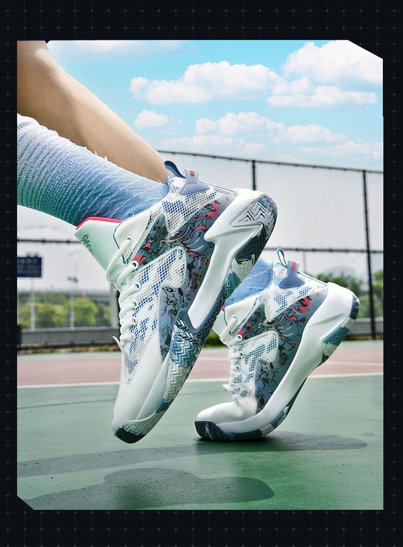Atmungsaktiv mesh traktion basketball med anti-slip, støddæmpende, slid-beständig og atmungsaktiv turnschuhe,_voghion.com