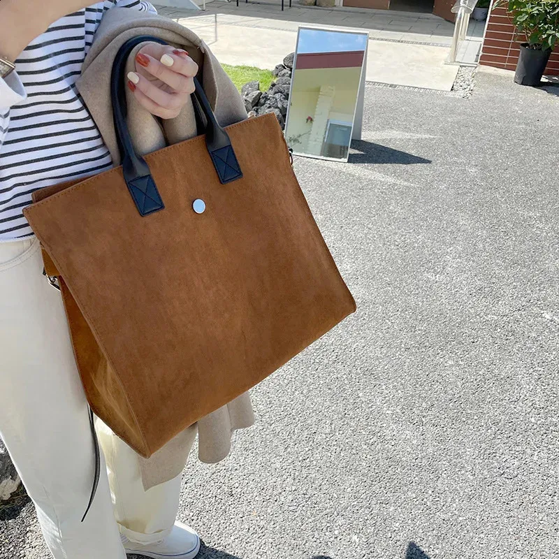 Vintage Matte Leather women handbag Large Capacity shoulder bagsTend female Crossbody bags Travel Casual big tote brown_voghion.com