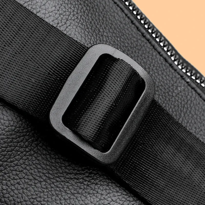 VC Paprasta Juoda Vyriška Natūralios Odos Juosmens Kuprinė Lengva Sportinė Juosmens Kuprinė Vyrams Diržo Maišelis Telefonui Krūtinės Krepšiai Vyrams Mažas_voghion.com