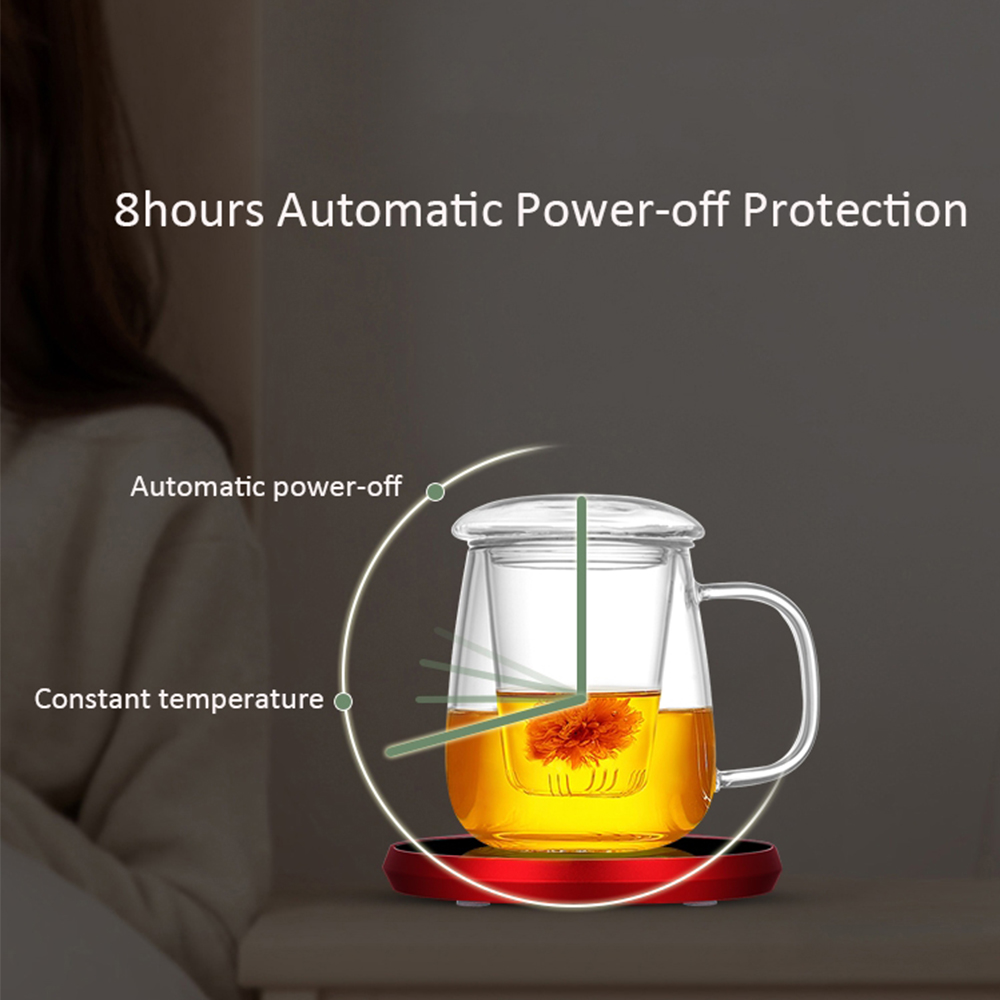DC 5 V USB Kaffeetasse Tassenwärmer Milch Tee Wasser Tasse Heizung Elektrische Touch Pad Temperatur Einstellbar Heißer Tee Maker Heizung Wärmer_voghion.com