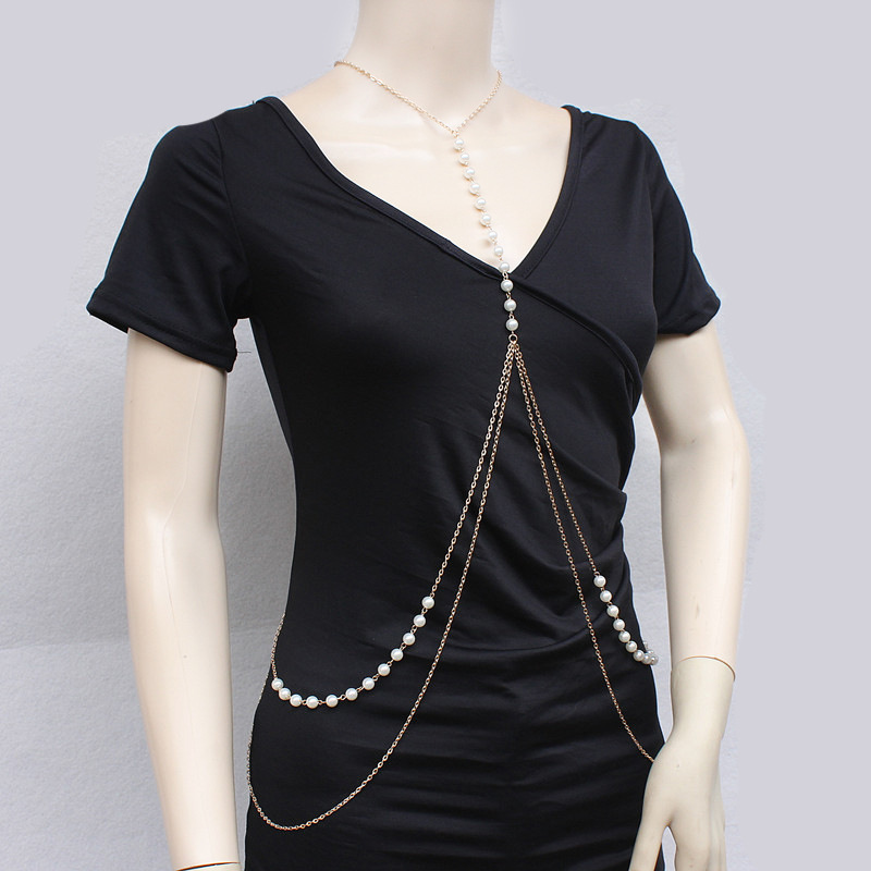 Hot selling new product body necklace one piece sweater chain jewelry TC1178_voghion.com