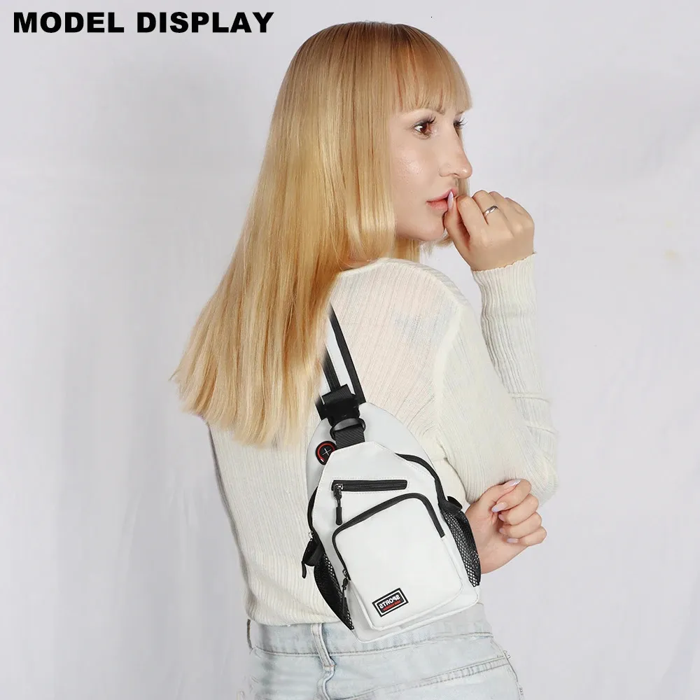 Polarshe Zaino da donna multifunzionale con spallaccio e foro per auricolari, borsa da lavoro per uomo, mini zaino da viaggio sportivo_voghion.com