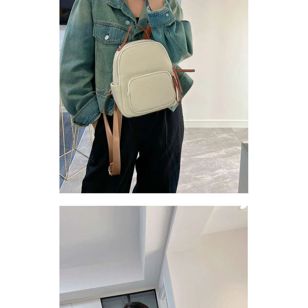 Designer Leather Small Backpack For Women Lichi Pattern Travel Bag_voghion.com