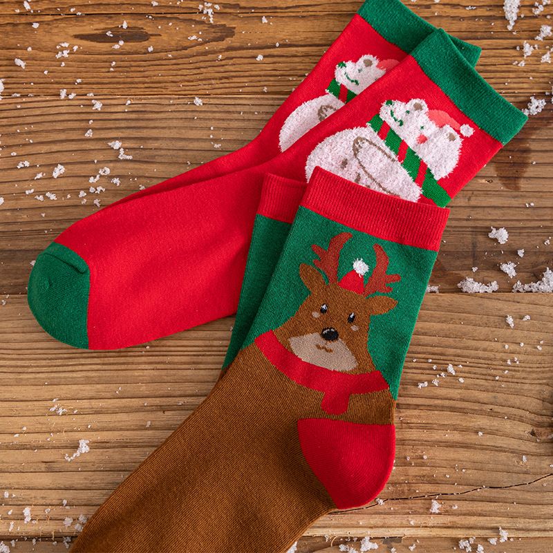 Autumn/Winter Children's Mid Tube Christmas Soft, Comfortable, Breathable, Warm Available in 8 Colors Cartoon Full_voghion.com