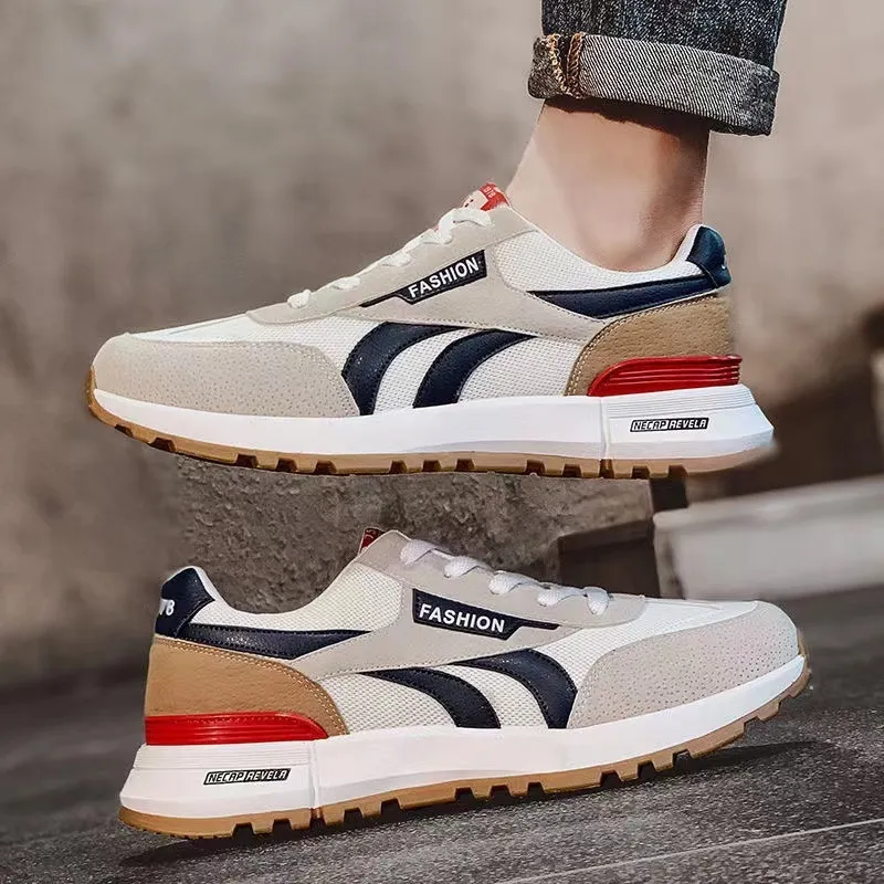 waffle Νέα καλοκαιρινά casual mesh κορεάτικη έκδοση unisex μικρά λευκά αναπνεύσιμα αθλητικά παπούτσια Lhshoe_voghion.com