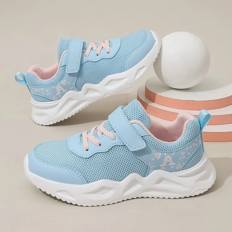 New Fashion Classic Girls Running Pink Kids Sneakers for Toddler Breathable Mesh Tennis Children School Sport Shoes 26 -_desvips.com