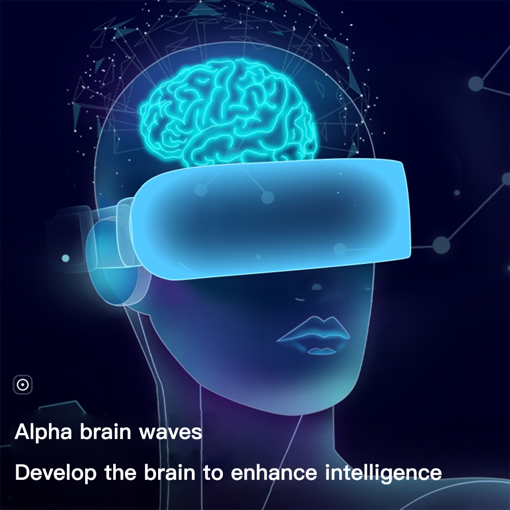 Optics 3D Eye Massager EMS Acupressure Vision Recovery Training Device Child Restore Myopia Glasses Green Light Eye Protection_voghion.com