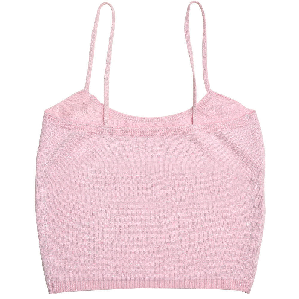 Temperament Suspender Fine Glitter Off-shoulder Top Tight Hip Skirt Two-piece Set_voghion.com