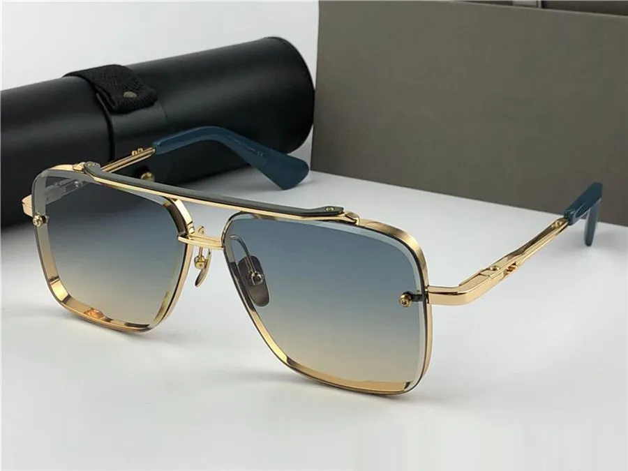 mens frame head Womens men High Grade Square Trimmed Metal Sunglasses h Six Big Oversized Oval Goggle Driving Beach_voghion.com