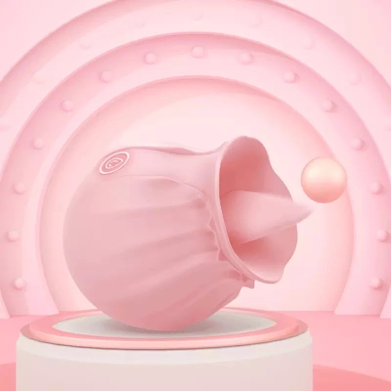 Otário Vibratore Rosa con Suzione, Giocattolo per Lingua, Stimolatore Capezzolo 3D Femminile, Massaggiatore Anale Wireless, Giocattoli Sessuali d'Amore_voghion.com