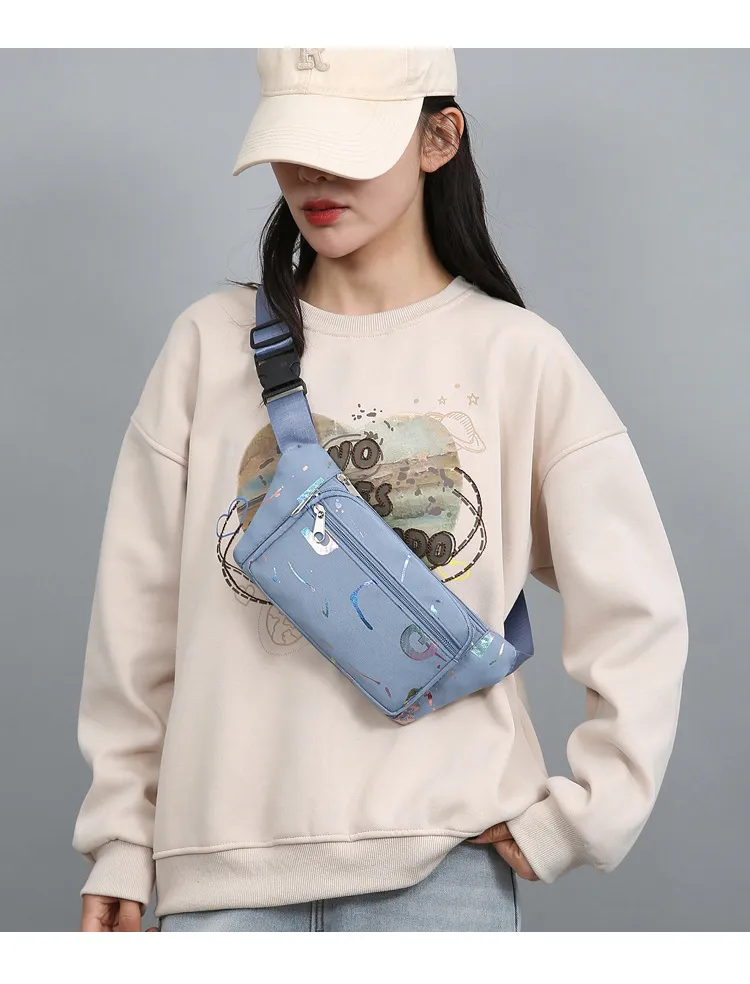 Marsupi da donna con stampa bronzata, cintura alla moda, borse a tracolla, marsupio da corsa, viaggio, allenamento_voghion.com