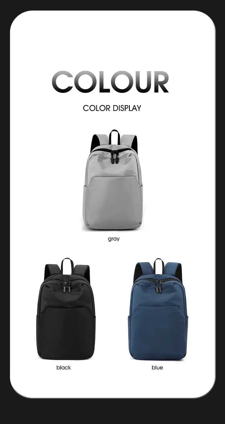 Mini sac d'école léger pour homme et femme, sac à dos de sport, de voyage court, grande capacité, couleur unie, petit_voghion.com