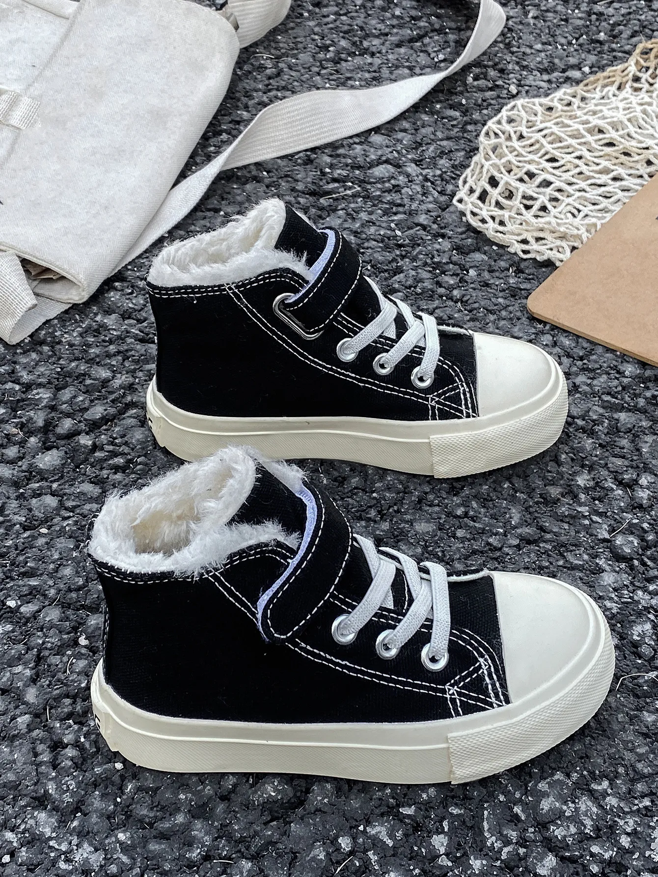 Board Thicken Plush Warm Children Boys Girls Happysteps Square Head Kids Cotton Boots Toddler Winter Shoes Youth Size_desvips.com
