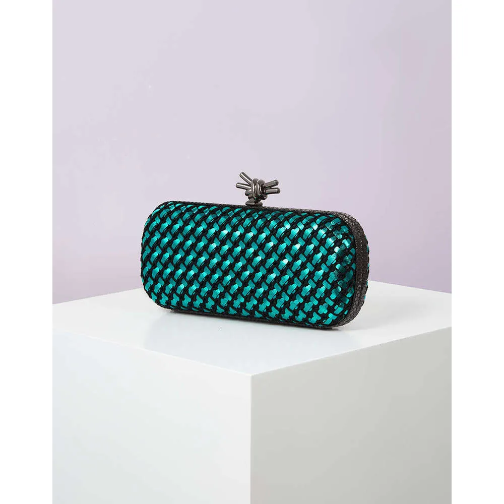 Gold Evening Clutch Bag For Women Leather And Bright E Woven Purse Elegant Ladies Metal Knot Party Handbag Bolsas_voghion.com