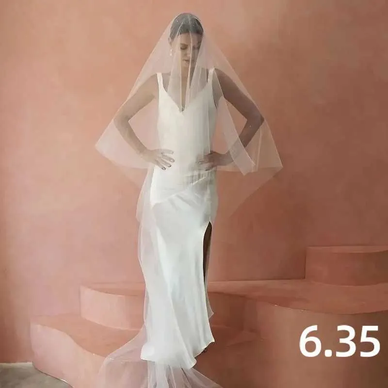 Gioielli per capelli V90 Velo scintillante Velo da sposa a 2 strati in tulle morbido con pettine Copri viso Accessori da sposa per_voghion.com