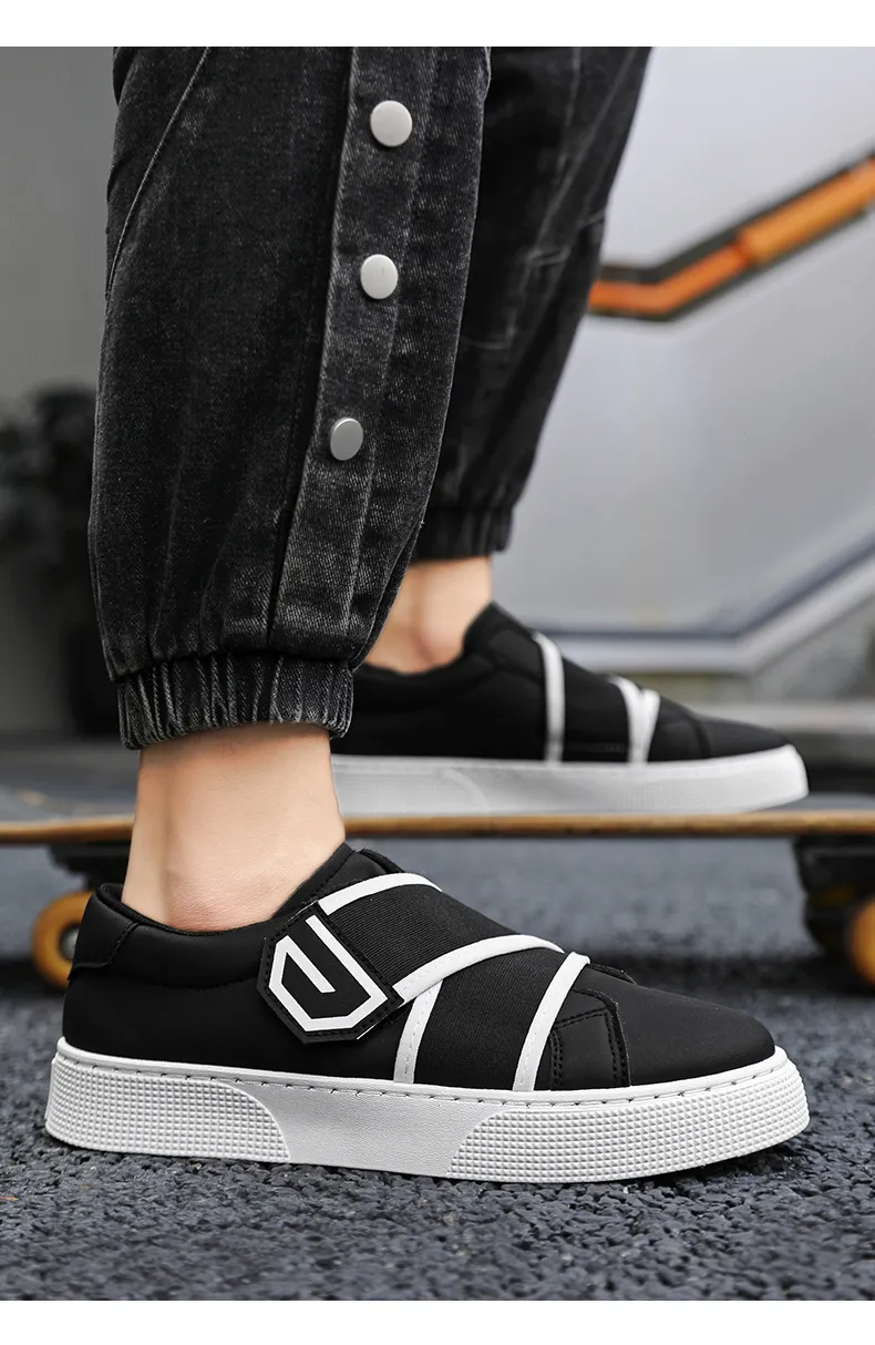 Chaussures décontractées pour hommes, baskets en cuir, skateboard, extérieur, mode, plateforme, design, sport, marche, course à pied, tennis, 7ebc_voghion.com