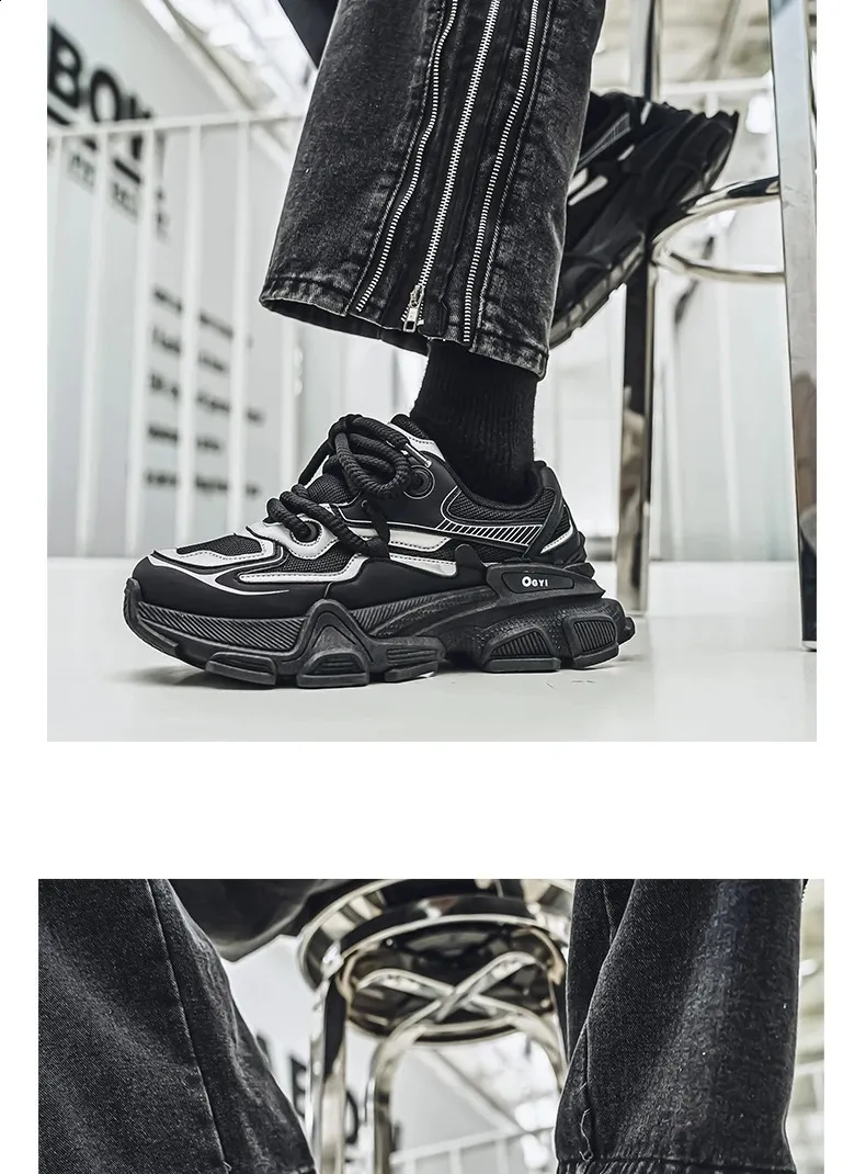 Running Shoes For Men Breathable Lace-up Sports Trainers_voghion.com