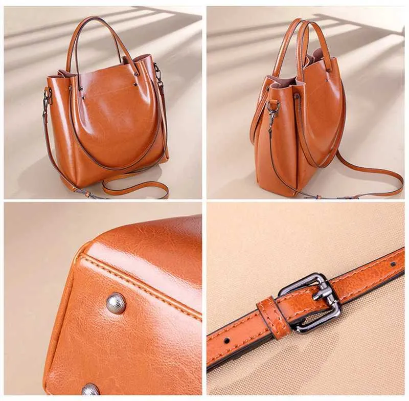 Dames handtas van echt leer in cowboy stijl als schoudertas_voghion.com