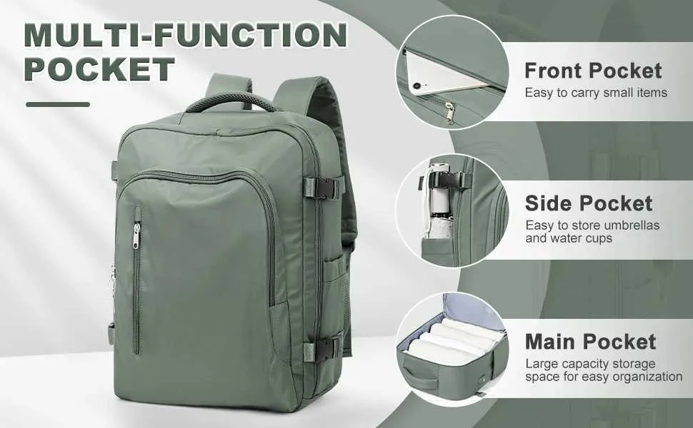 Sac de voyage pour homme 40x20x25 Ryanair Bag Airplane 45x36x20 Easyjet Bussiness Sac à dos pour ordinateur portable Femme 30L Bagage à main_voghion.com