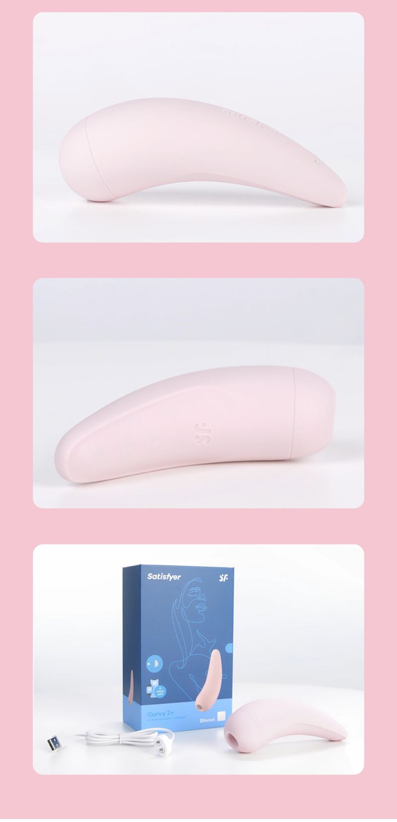 Sex Toys For Female Satisfyer Cruvy2+ crescent sucking female masturbation g spot second orgasm adult sex toys_voghion.com