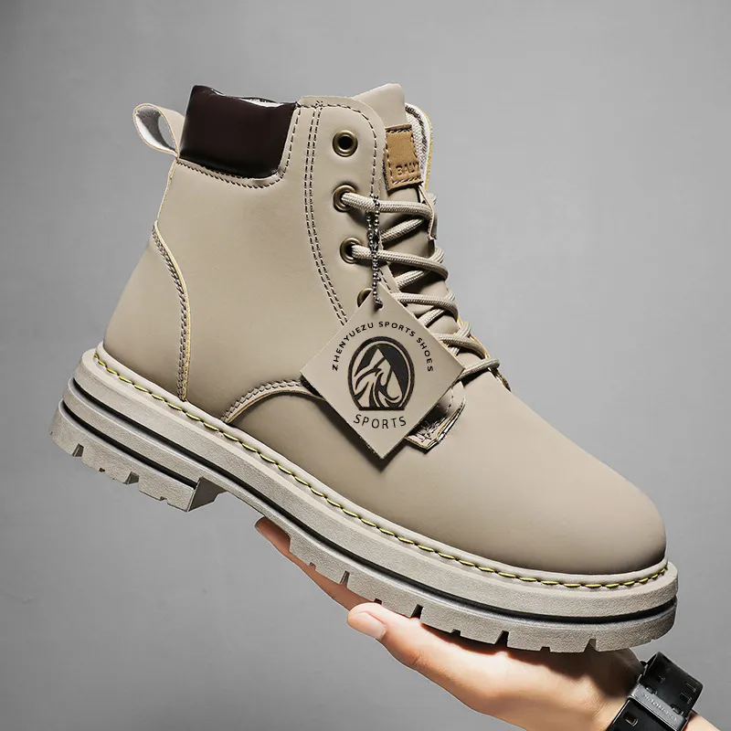 2024 Winter Nieuwe Heren Trendy Dikke Bodem Martin Laarzen Gratis Verzending_voghion.com
