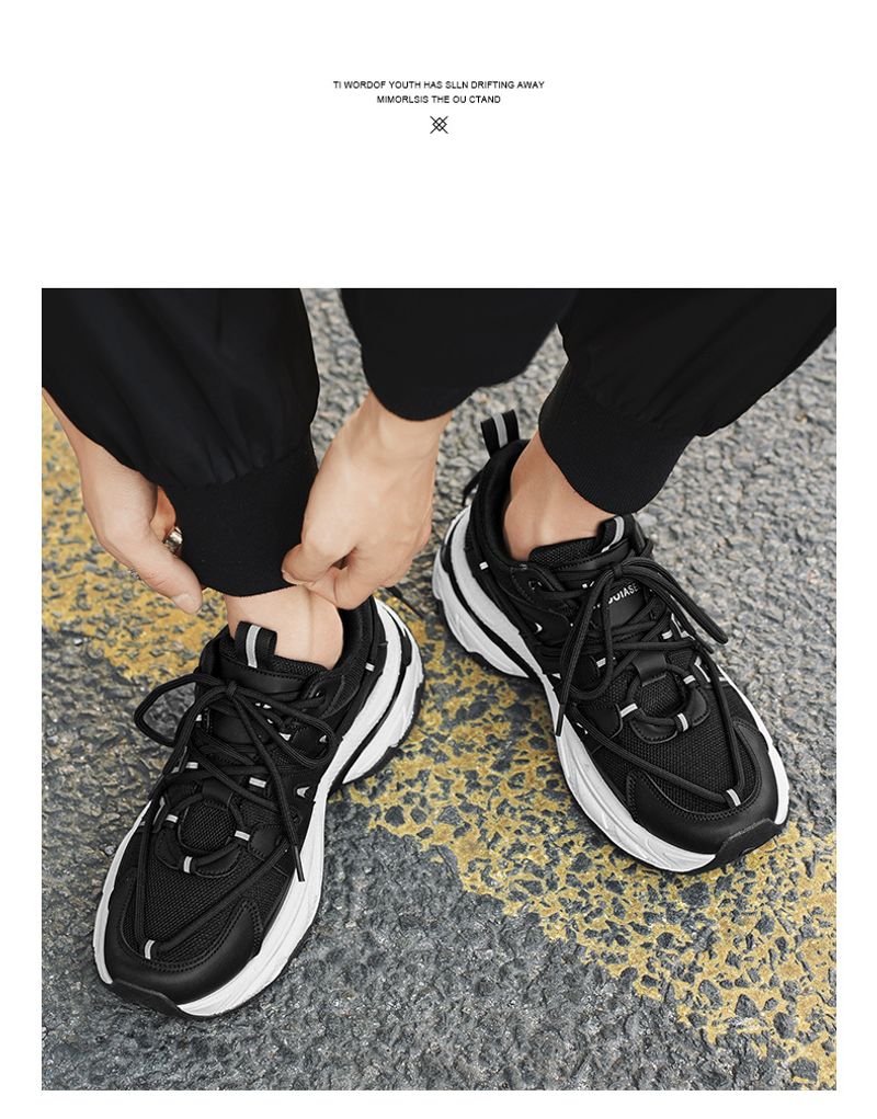 Zapatillas de deporte de malla para caminar para hombre, zapatos casuales de moda_voghion.com