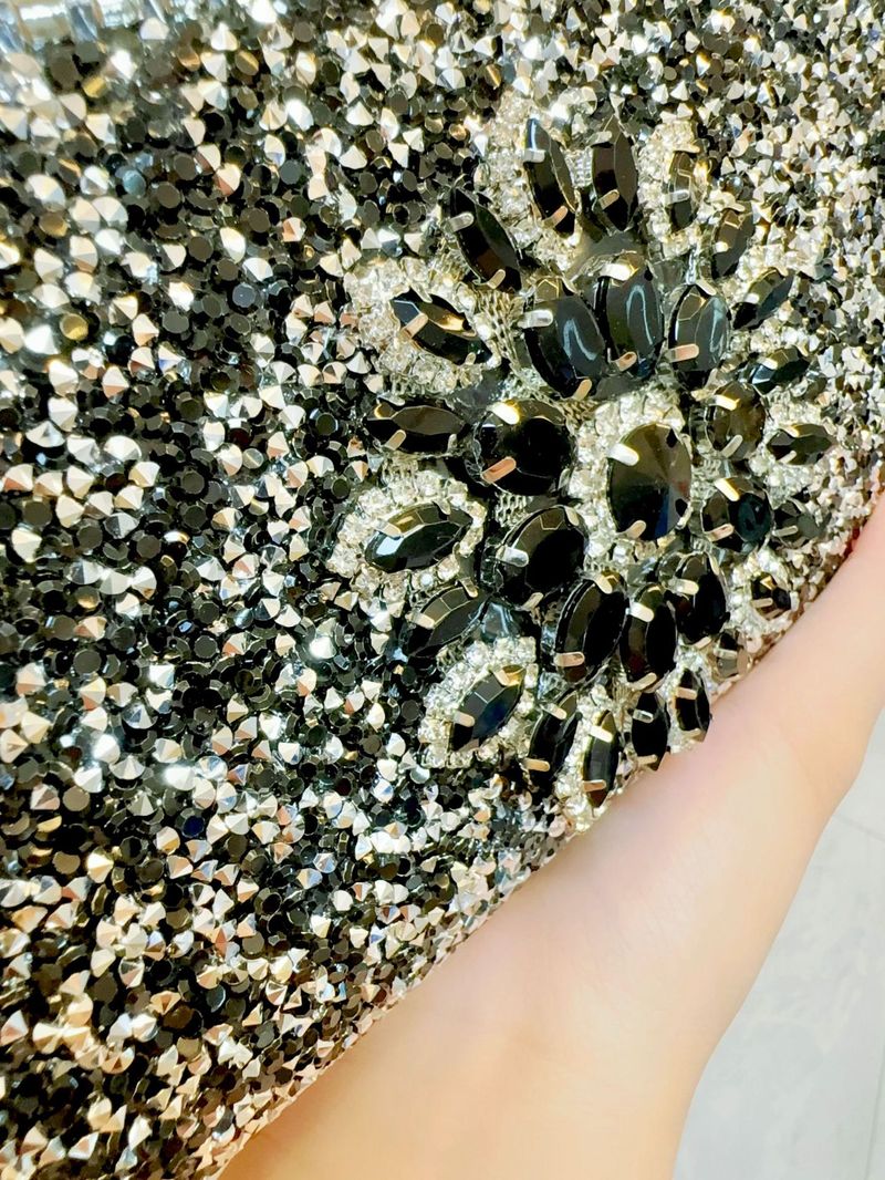 Neue sonnenblumen strass cheongsam frauen handtasche eine schulter schräge spanne abendessen tasche_voghion.com